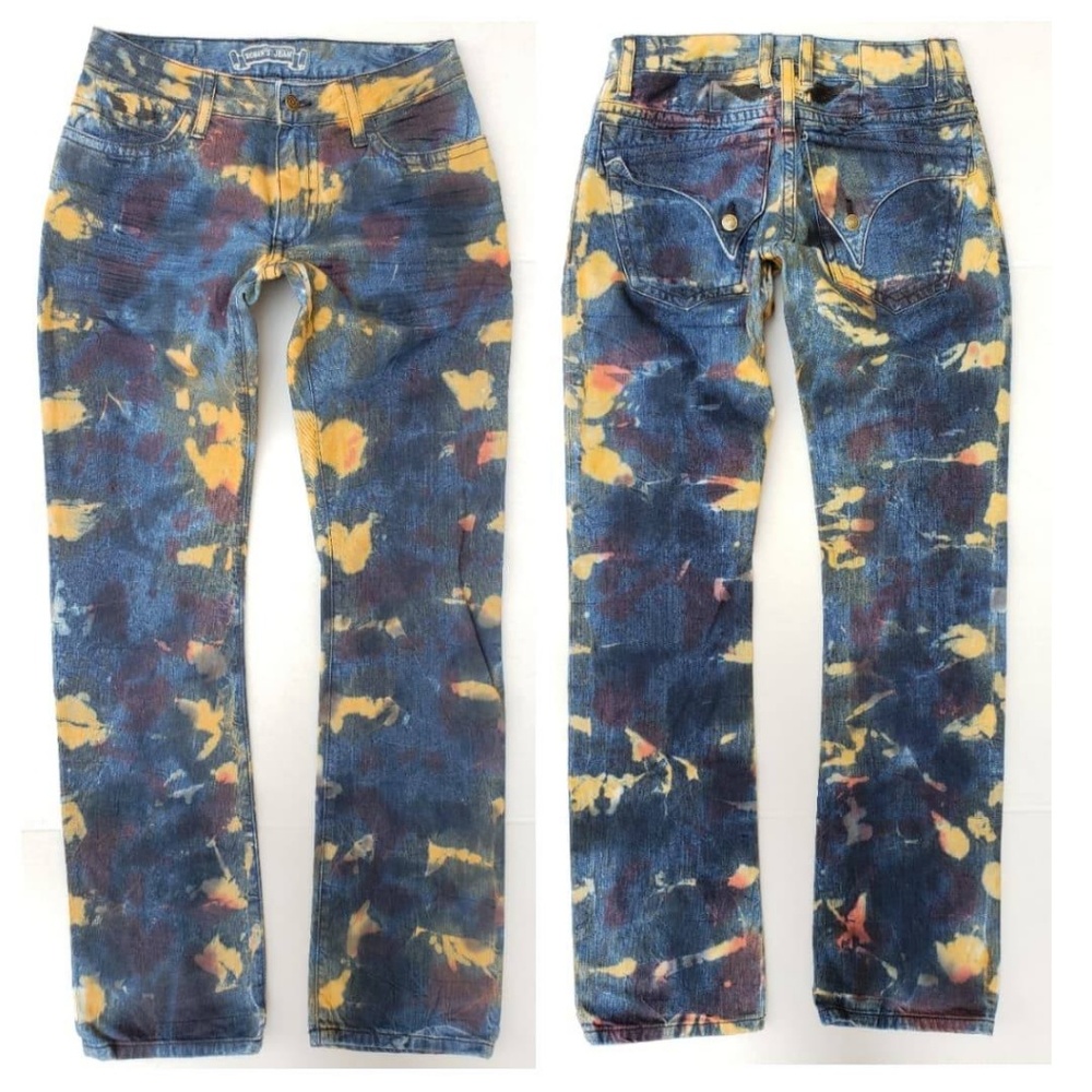 New ROBIN'S JEAN Straight Multi-Color Jeans - Picture 1 of 8